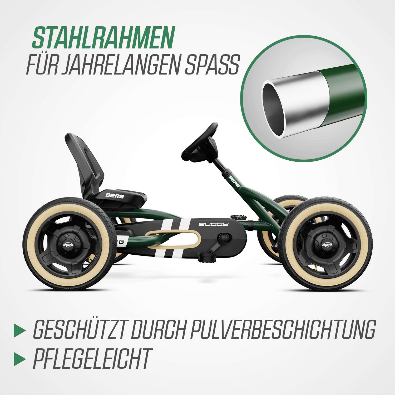 BERG Gokart Buddy Retro Green BERG Gokart Buddy Retro Green